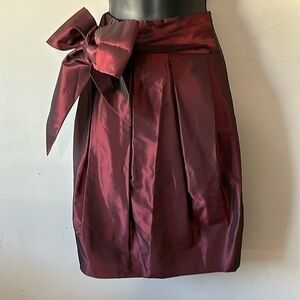 St. John Pencil Skirt with Bow size 4 Red